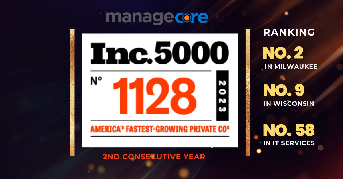 Managecore Inc. 5000 2023 Award Ranking